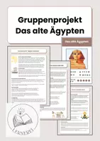 Vorschau - Arbeitsblätter - Gruppenprojekt - Das alte Ägypten - Deckblatt