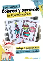 Vista previa - Hojas de trabajo - Navidad Musical- Colorea Las figuras musicales - Portada