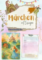 Vorschau - Arbeitsblätter - Märchen: „Der goldene Apfel“ – Märchenelemente erkennen und kreativ anwenden! (5. – 7. Klasse | Deutsch | Sachunterricht | Kreativaufgaben | Ethik | Gesellschaft) - Deckblatt