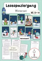 Vorschau - Arbeitsblätter - Lesespaziergang Winter Lesetraining | Klasse 1 - 4 #rabattraketenzusalevester25 - Seite 1