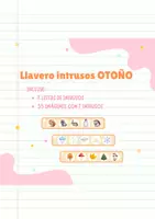 Vista previa - Tarjetas / Manipulativos - Llavero INTRUSOS del OTOÑO - Portada
