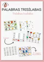 Vista previa - Tarjetas / Manipulativos - PALABRAS TRISÍLABAS - Portada
