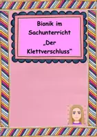 Vorschau - Arbeitsblätter - Materialpaket Bionik (wachsend) Sachunterricht - Deckblatt