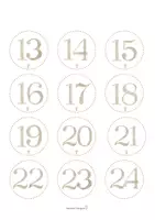 Vorschau - Mal- und Bastelvorlagen - Zahlen Adventskalender - Seite 2