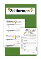 Vorschau - Arbeitsblätter - Materialpaket Verben - aktiv+passiv - Zeitformen - Seite 1