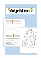 Vorschau - Arbeitsblätter - Adjektive - Deckblatt