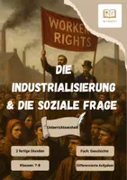 Vorschau - Stundenentwürfe - Die Industrialisierung & die Soziale Frage - Deckblatt