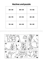 Vorschau - Arbeitsblätter - Herbst Mathe - Zahlenraum bis 100 2. Klasse – Addition & Subtraktion ohne Zehnerübergang - Seite 1
