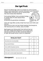 Vorschau - Arbeitsblätter - Lesetexte Herbst – Tiere im Herbst lesen & verstehen | Richtig oder falsch + Lösungswort | 2. Klasse - Seite 2