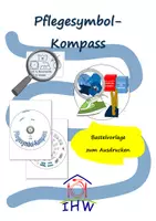 Vorschau - Mal- und Bastelvorlagen - Pflegesymbol-Kompass - Bastelvorlage - Deckblatt