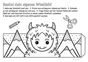 Vorschau - Arbeitsblätter - Windlichter zum Malen & Prickeln und Basteln - Kunst im Winter - Seite 3