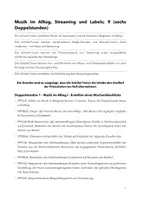 Vorschau - Stundenentwürfe - Materialpaket „Musik im Alltag, Streaming & Labels“ Jgst. 8-10 - Seite 1