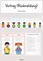 Vorschau - Arbeitsblätter - Vortrag bewerten (Moderationskärtchen) - Deckblatt