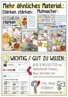 Vorschau - Arbeitsblätter - Meine Stärken entdecken - Stärkensonne & Stärkenliste (200 Ideen) Mutmacher - Seite 1