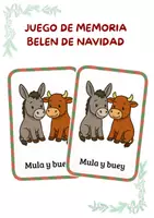 Vista previa - Tarjetas / Manipulativos - JUEGO DE MEMORIA. BELÉN NAVIDAD - Portada