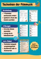 Vorschau - Arbeitsblätter - Techniken der Filmmusik: Erarbeitung und Übung - mit Lösungen und Plakat! - Deckblatt