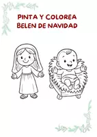 Vista previa - Manualidades / Dibujos para colorear - PINTA Y COLOREA. BELÉN NAVIDAD. - Portada