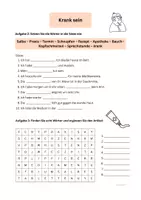 Vorschau - Arbeitsblätter - In der Arztpraxis/Krank sein: Wortschatz, ab A1 - Seite 1