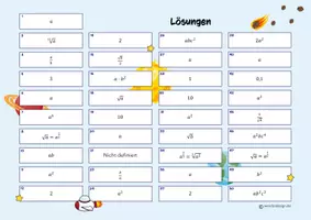 Vorschau - Spiele - Wurzelgesetze und rationale Exponenten - Mathespiel - Seite 2