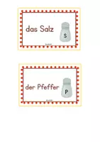 Vorschau - Bildkarten - Wortschatzkarten zum Thema kochen - Seite 2