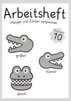 Vorschau - Arbeitsblätter - Größer kleiner gleich. Arbeitsheft Mengen vergleichen im Zahlenraum 10 - Seite 1