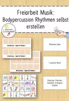 Vorschau - Spiele - Musik Freiarbeit: Bodypercussion Spiel Kl.1-4 - Deckblatt