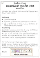Vorschau - Spiele - Musik Freiarbeit: Bodypercussion Spiel Kl.1-4 - Seite 1