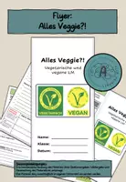 Vorschau - Arbeitsblätter - interaktiver Flyer vegetarische Ernährungsformen - Deckblatt