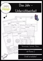Vorschau - Unterrichtsreihen - Das Jahr - Unterrichtseinheit - ab Klasse 2 - Deckblatt