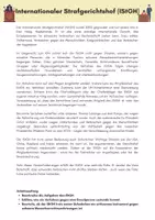 Vorschau - Arbeitsblätter - Internationaler Strafgerichtshof (IStGH) / Arbeitsblatt – Politik / Sozialkunde / Gesellschaftslehre Klasse 9 - 12 - Deckblatt