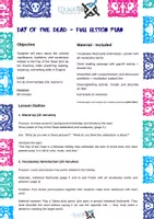 Vista previa - Unidades / Secuencias / Situaciones de Aprendizaje - DAY OF THE DEAD lesson plan - Portada