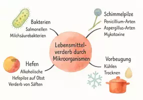 Vorschau - Arbeitsblätter - Lernposter + Arbeitsblatt "Lebensmittelverderb durch Mikroorganismen" + interaktive Lösung & MP3 + Mindmap + Infografik - Seite 3