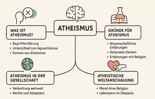 Vorschau - Arbeitsblätter - AB mit Fragen zum Thema "Atheismus" + Lösungsblatt + Mindmap + Infografik - Seite 2