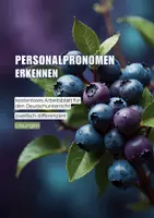 Vorschau - Arbeitsblätter - Personalpronomen erkennen (zweifach differenziert) - Deckblatt