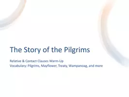 Vorschau - Präsentationen/Tafelbilder - Präsentation (8): Thanksgiving - The Story That Connects Us - Seite 1