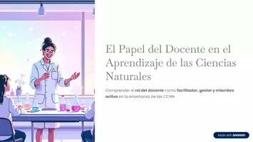 Vista previa - Unidades / Secuencias / Situaciones de Aprendizaje - TEMA 2 El-Papel-del-Docente-en-el-Aprendizaje-de-las-Ciencias-Naturales - Portada