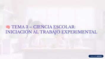 Vista previa - Unidades / Secuencias / Situaciones de Aprendizaje - TEMA-3-CIENCIA-ESCOLAR-INICIACION-AL-TRABAJO-EXPERIMENTAL. - Portada
