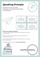 Vorschau - Fördermaterial/Inklusion - Speaking Prompts - Deckblatt