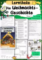 Vorschau - Arbeitsblätter - Xl Materialpaket Weihnachtsgeschichte 3. 4. 5. Klasse Ethik Weihnachten Religion - Seite 1