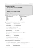 Vorschau - Arbeitsblätter - Simple Past - Stationsarbeit (7 Stationen) - Deckblatt