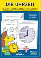 Vorschau - Arbeitsblätter - Die Uhrzeit 🕒 Lernen, Lesen & Verstehen leicht gemacht - Deckblatt