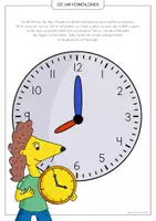 Vorschau - Arbeitsblätter - Die Uhrzeit 🕒 Lernen, Lesen & Verstehen leicht gemacht - Seite 2