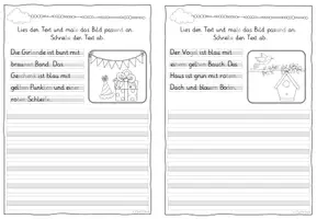 Vorschau - Arbeitsblätter - Lesen & Malen & Schreiben - Silbenschrift A5 - Seite 3