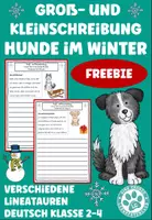 Vorschau - Arbeitsblätter - Groß- und Kleinschreibung Hunde im Winter Deutsch 3. Klasse - Deckblatt