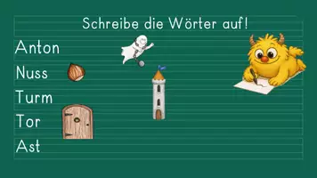 Vorschau - Präsentationen/Tafelbilder - Tafelbilder Buchstabe/Laut Nn inkl Leseübungen - Seite 3