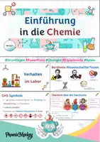 Vorschau - Stundenentwürfe - Präsentation zur "Einführung in die Chemie" 🧪 - Deckblatt