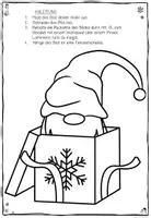 Vorschau - Arbeitsblätter - Fensterbilder Wichtel an Weihnachten | Fensterdeko | Bastelvorlagen mit Öltrick | Weihnachtsdeko Grundschule & Kita - Seite 3