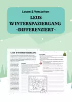 Vorschau - Arbeitsblätter - Winterliche Lesepakete für die Grundschule: Dein XXL-Materialpaket zu Weihnachten und Winterzeit! - Seite 1