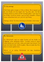 Vorschau - Aufgabenkarten - Abschreibkartei – Sicher zur Schule | Verkehrserziehung Klasse 3/4 - Seite 2