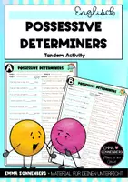 Vorschau - Arbeitsblätter - Possessive Determiners - Tandem Activity - Deckblatt